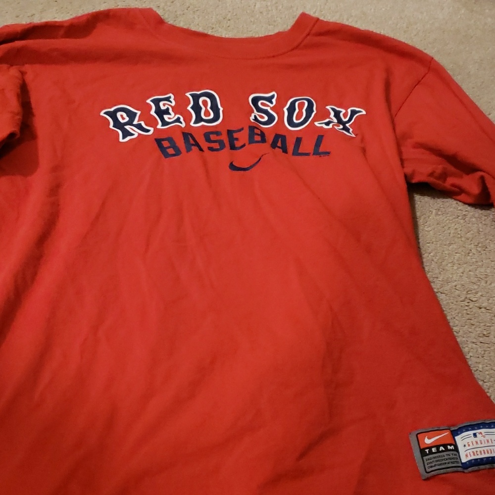 Nike red Sox baseball long sleeve shirt